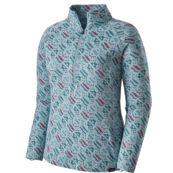 PATAGONIA CAPILENE MIDWEIGHT HALF ZIP PULLOVER ICE FALL BLUE - Picture 7 of 7